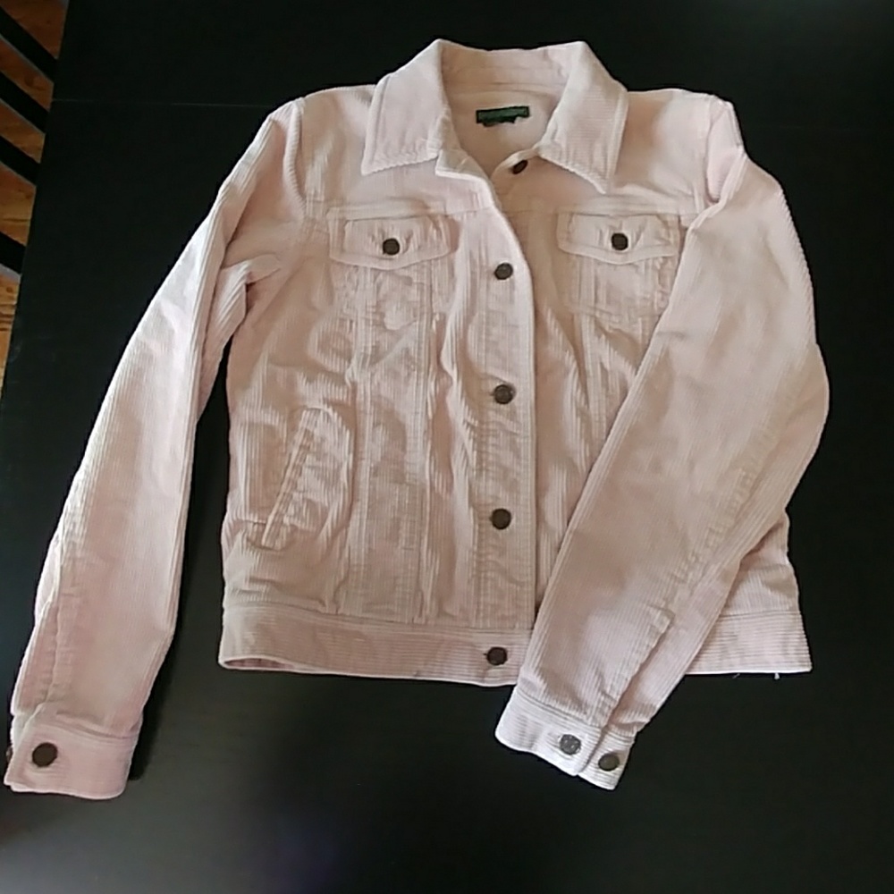 Light Pink Cordory Jean Jacket